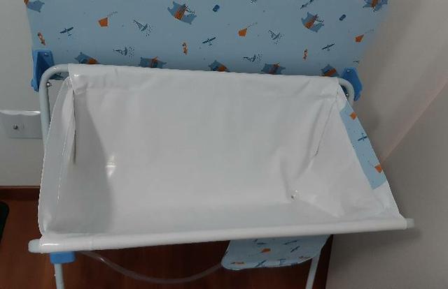 Banheira para bebê com trocador dobrável - Foto 4