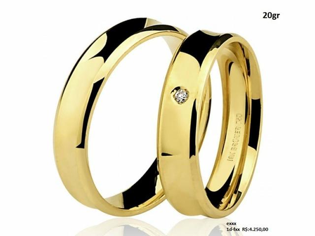 Aliança de casamento, em ouro 18k, em até 12x no Cartão Premium!! - Foto 4