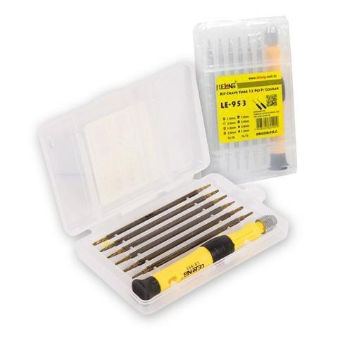 Kit Jogo 12 Chaves Precisão Le-953 Lelong Celular Fenda Phillips Torx Y - Foto 5