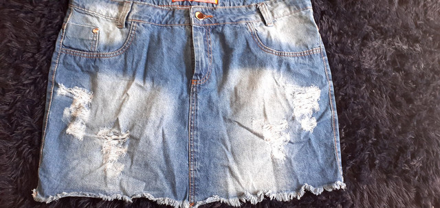 saia jeans tamanho 48