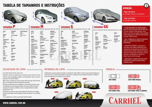Capa Protetora Para Cobrir Carros e Motos - Chuva e Sol - Tamanhos P M G & GG - Foto 2