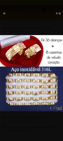 QUEIMA DE ESTOQUE ALIANÇAS E ANÉIS 316L? - Foto 4