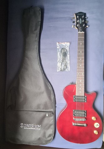 Guitarra Les Paul Strinberg Lps200 Twr + Cabo P10 Com Capa!<br> - Foto 5