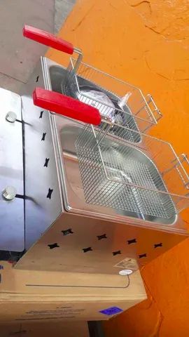 Fritadeira duas cubas de 5L, Nova, a gás, marca Progás - Foto 2