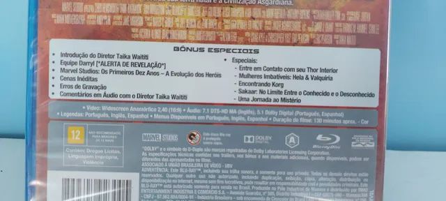 Filme Blu-ray Thor Ragnarok lacrado - Foto 3