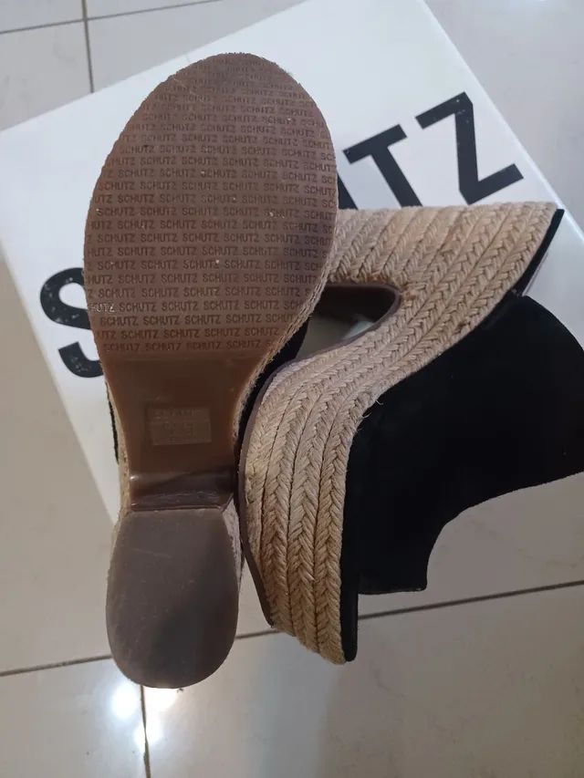 Mulle Original Schutz em Nobuck preto núm. 36