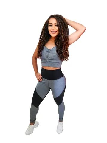 Calça, Legging, Roupas Fitness, Moda Feminina, Top Cropped, Academia