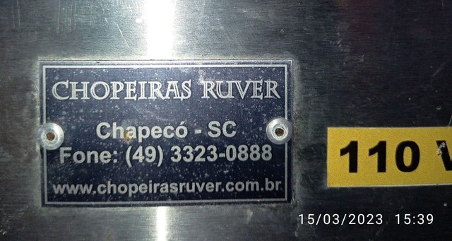 Chopeira Elétrica BCR Inox 1 Torneira Tiver 