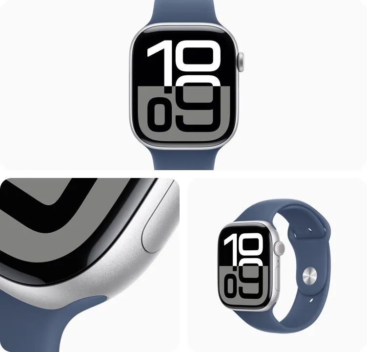 Apple Watch Series 10 46MM - Ouro Rosa e Prata - Novo Lacrado - Foto 3