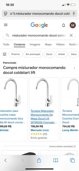 Monocomando bica alta de mesa para cozinha ColdStart Lift cromado - Foto 2