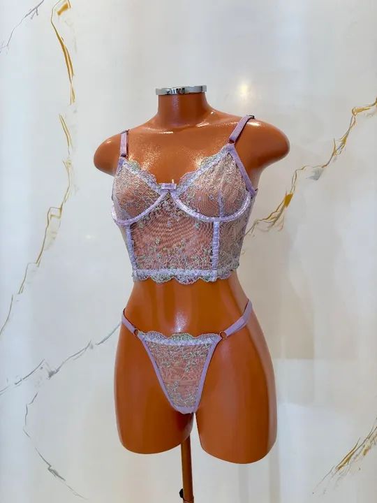 Conjunto Lingerie - Sutiã, calcinha moda íntima - Foto 5
