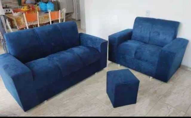 Jogo completo de 2/3 lugares mais puff de brinde entrega grátis  - Foto 3
