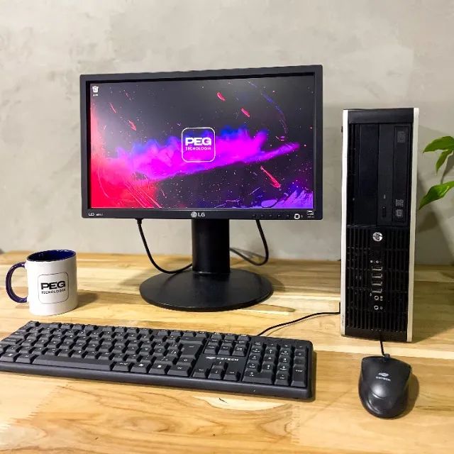 Computador Completo HP I5 8Gb SSD 240Gb e Monitor LG 19 Pol Rotação Vertical* - Foto 2