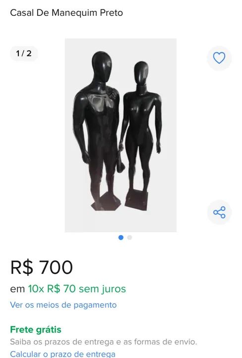 Manequins preto