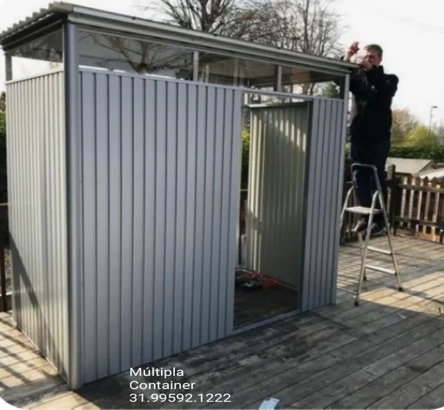 Container depósito modular Jardim galvanizado - Foto 2
