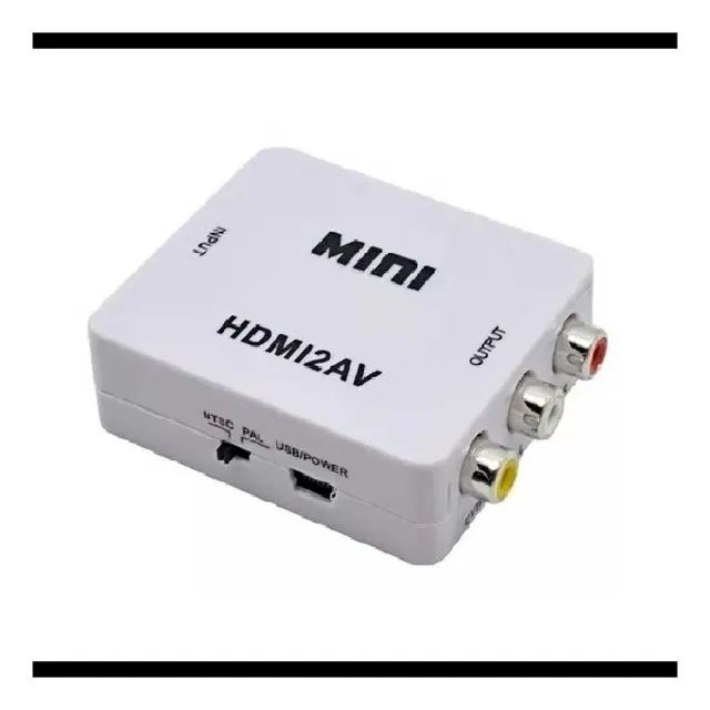 Conversor Mini De Hdmi Para Av (Rca) Vídeo 1080p Com Audio -Hdmi X Av Loja Coimbra Entrega - Foto 6
