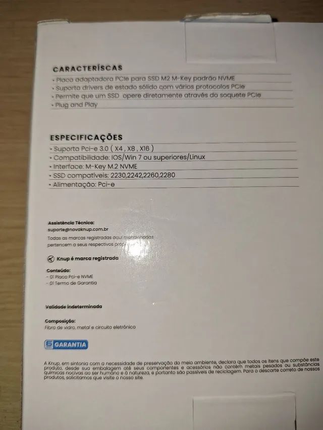 Placa PCI-E X4/X8/X16 P/HD SSD PCIE NVME - Foto 2