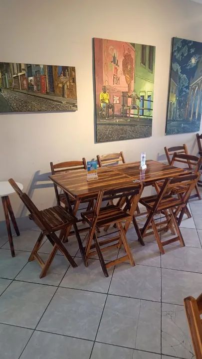 Chegou os jogos de mesas com 4 cadeiras  - Foto 2