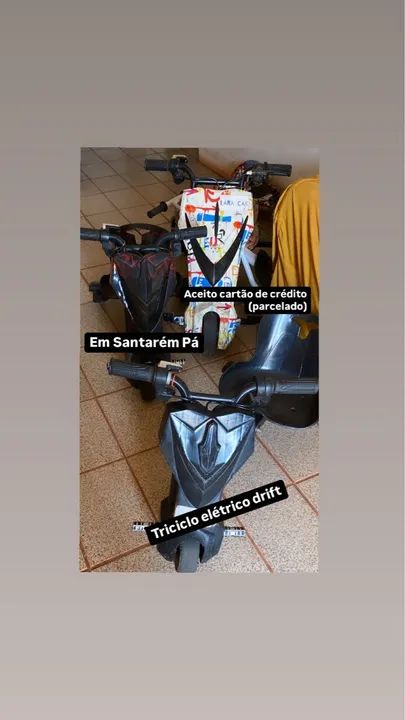 Triciclo elétrico drift em Santarem