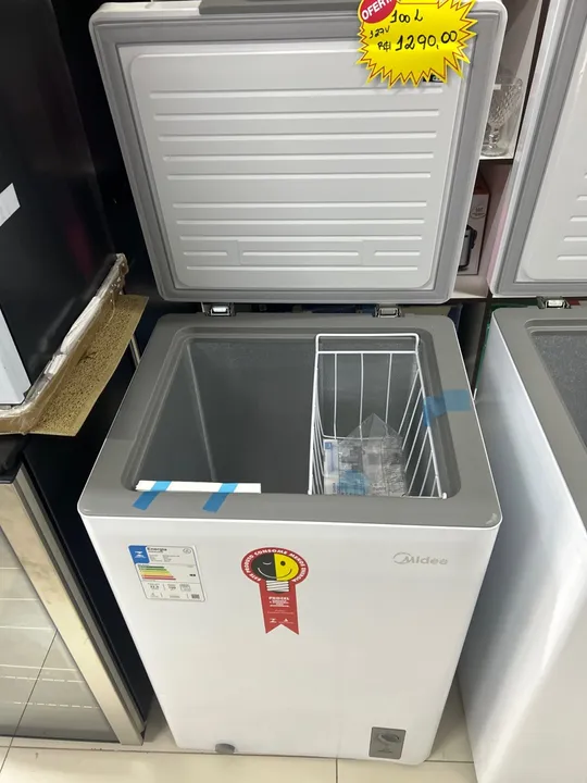 Freezer Midea 100 litros novo 1190