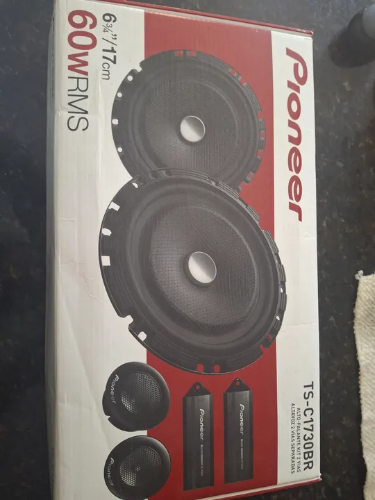 Alto falante kit 2 vias com Tweeter e crossover (novo)