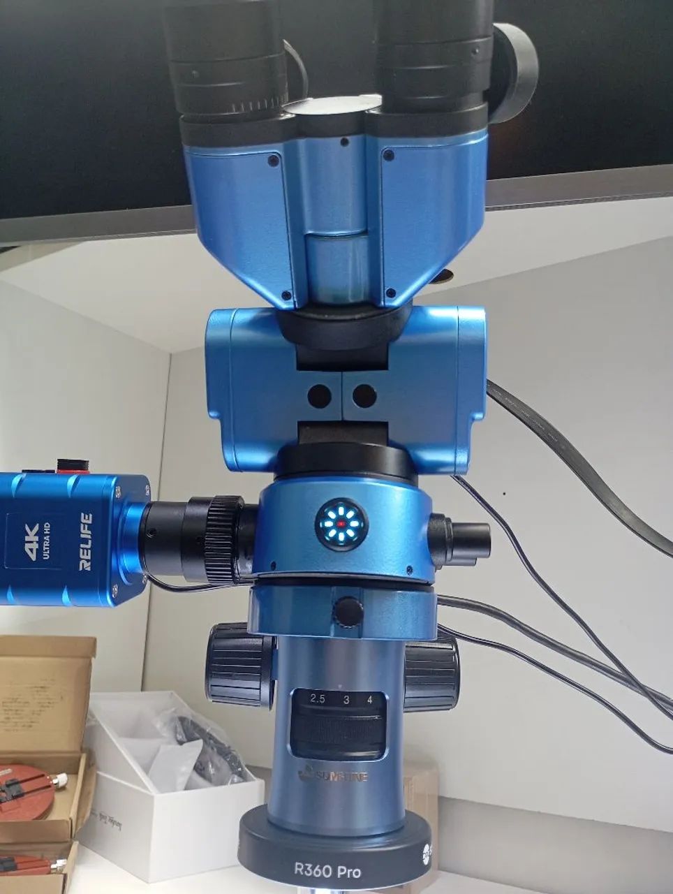 Microscopio r 360 sunshine sem a  câmera multímetro  tenho lacrado - Foto 3