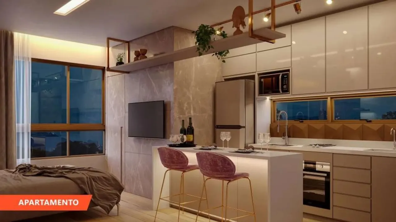 Baixou o preço Apartamento Studio pronto com Alta Rentabilidade e excelente moradia em Boa