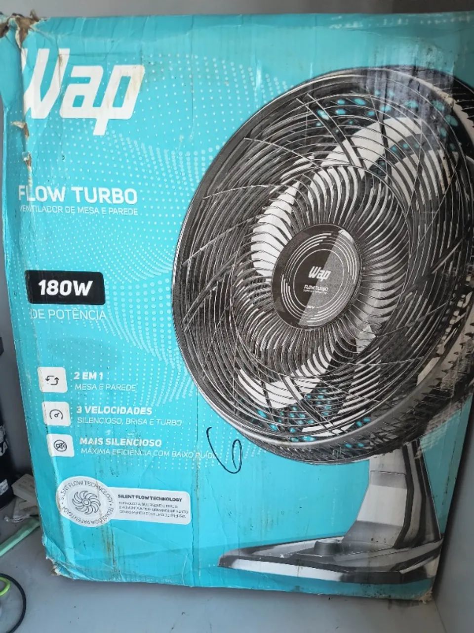 Ventilador Wap Flow Turbo 180w 127v 2x1 