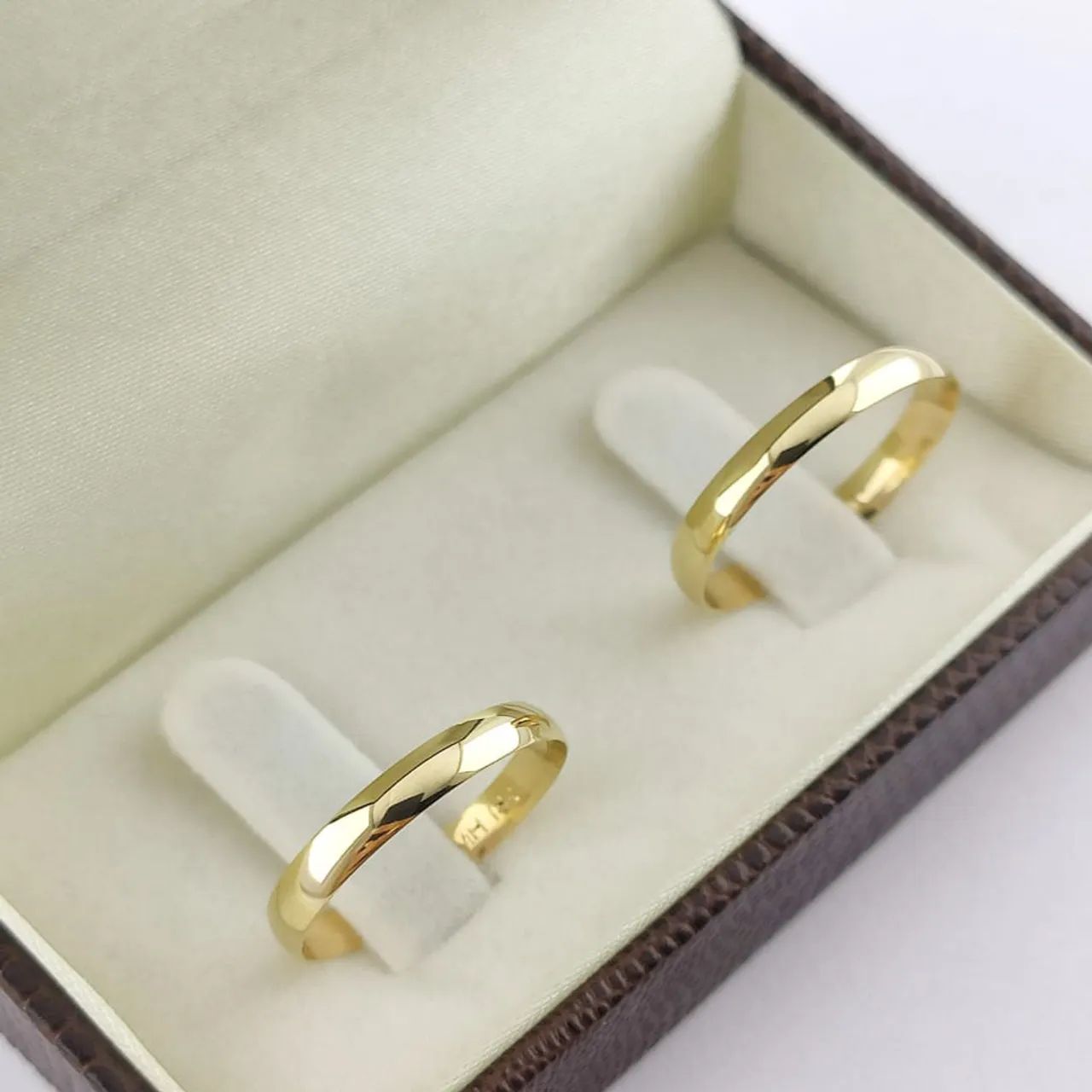 Par de Aliança de Ouro 18k 3mm