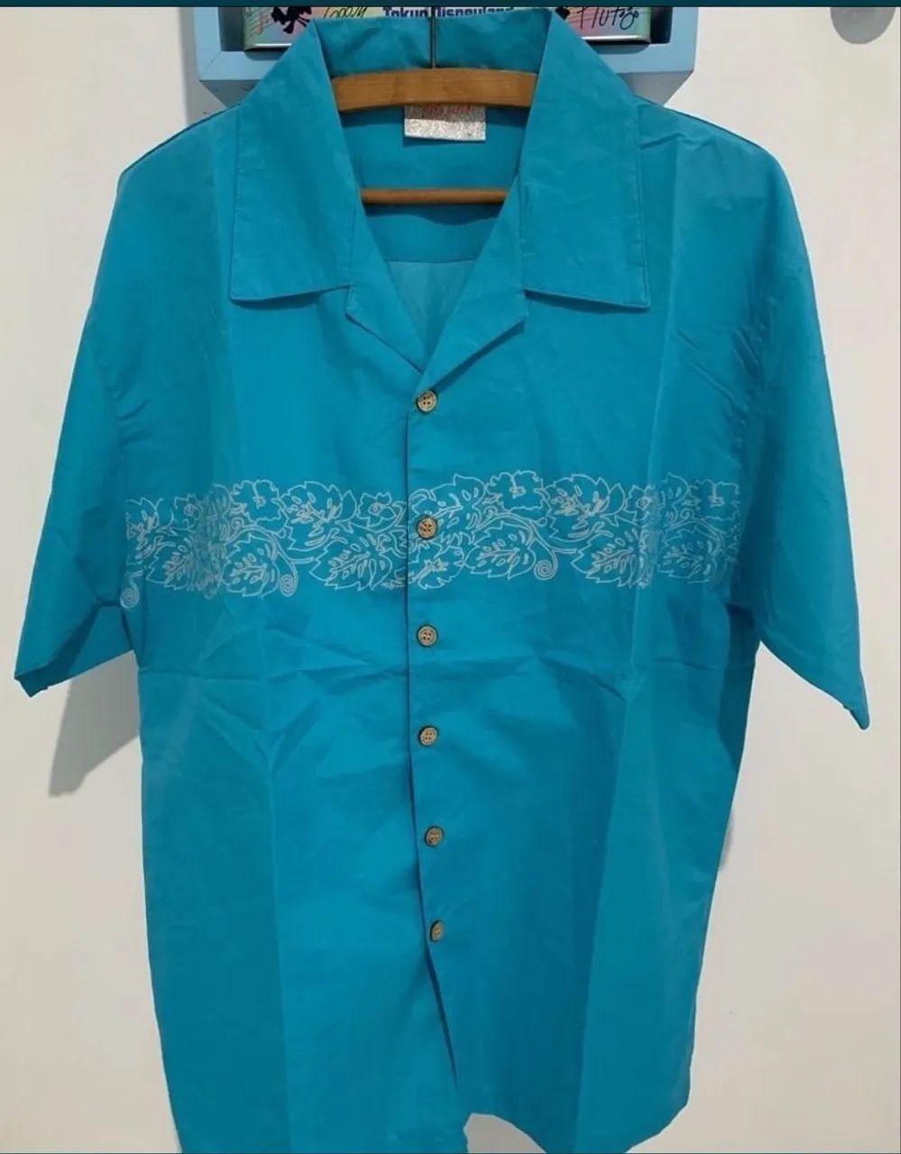 Camisa masculina havaiana aloha 