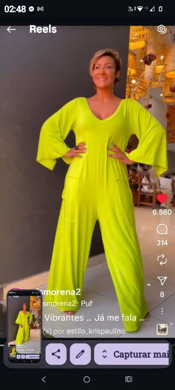 MACACÃO MANGA KIMONO - CRIS MORENA 
