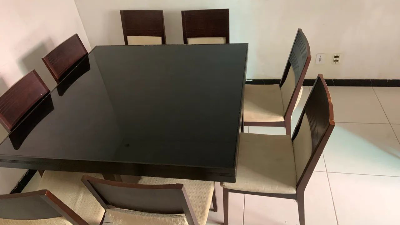 Square table with 8 chairs64294099766787121
