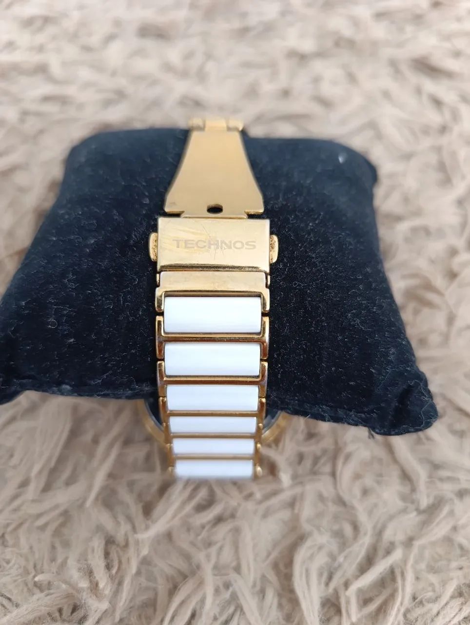Relógio Technos Sapphire Branco e Dourado original - Foto 4