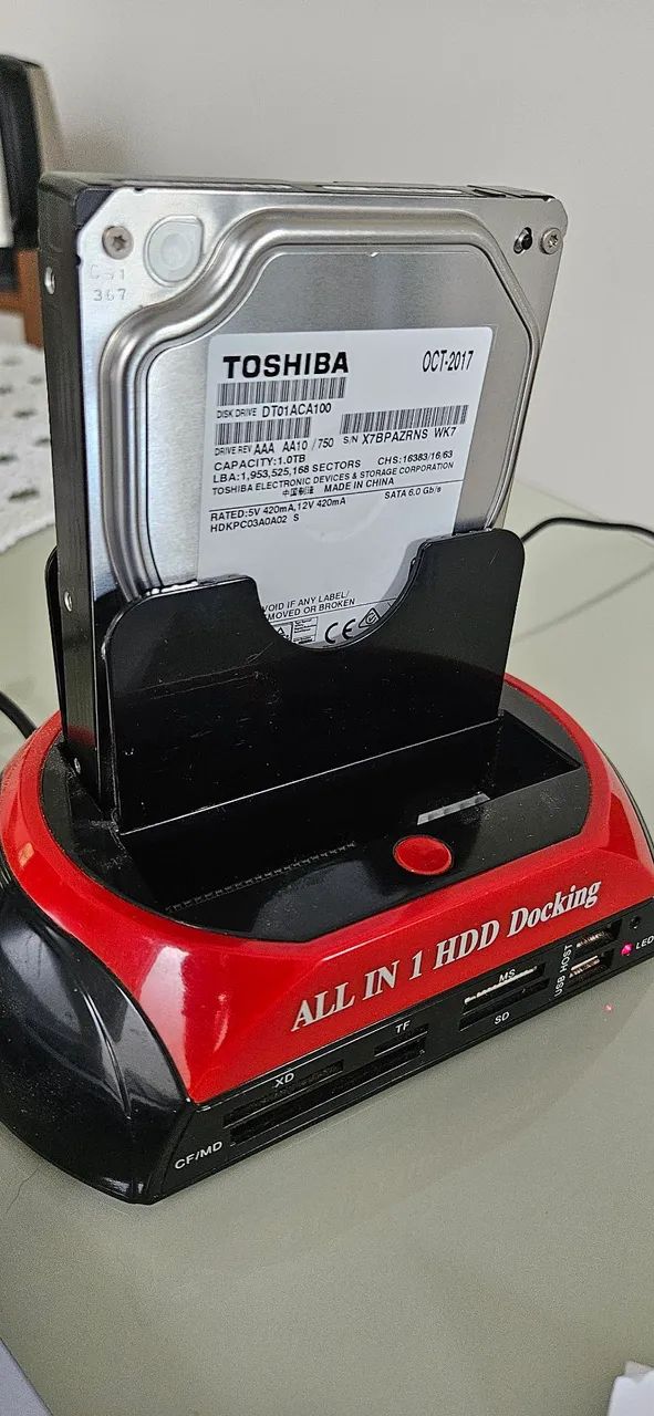 Estação de acoplamento de disco rígido sata 2,5 e 3,5 polegadas