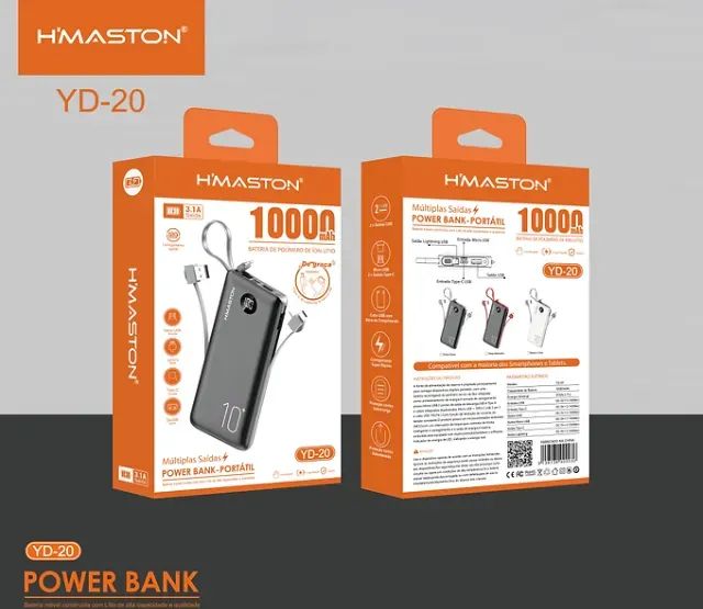 Carregador Portátil Universal Power Bank Bateria 20.000mah