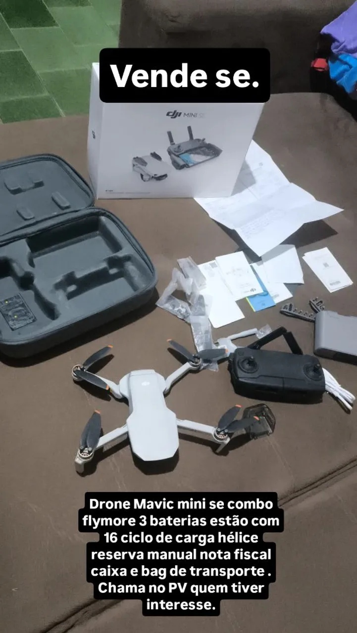 Drone DJI Mavic Mini Flymore - 3 Baterias