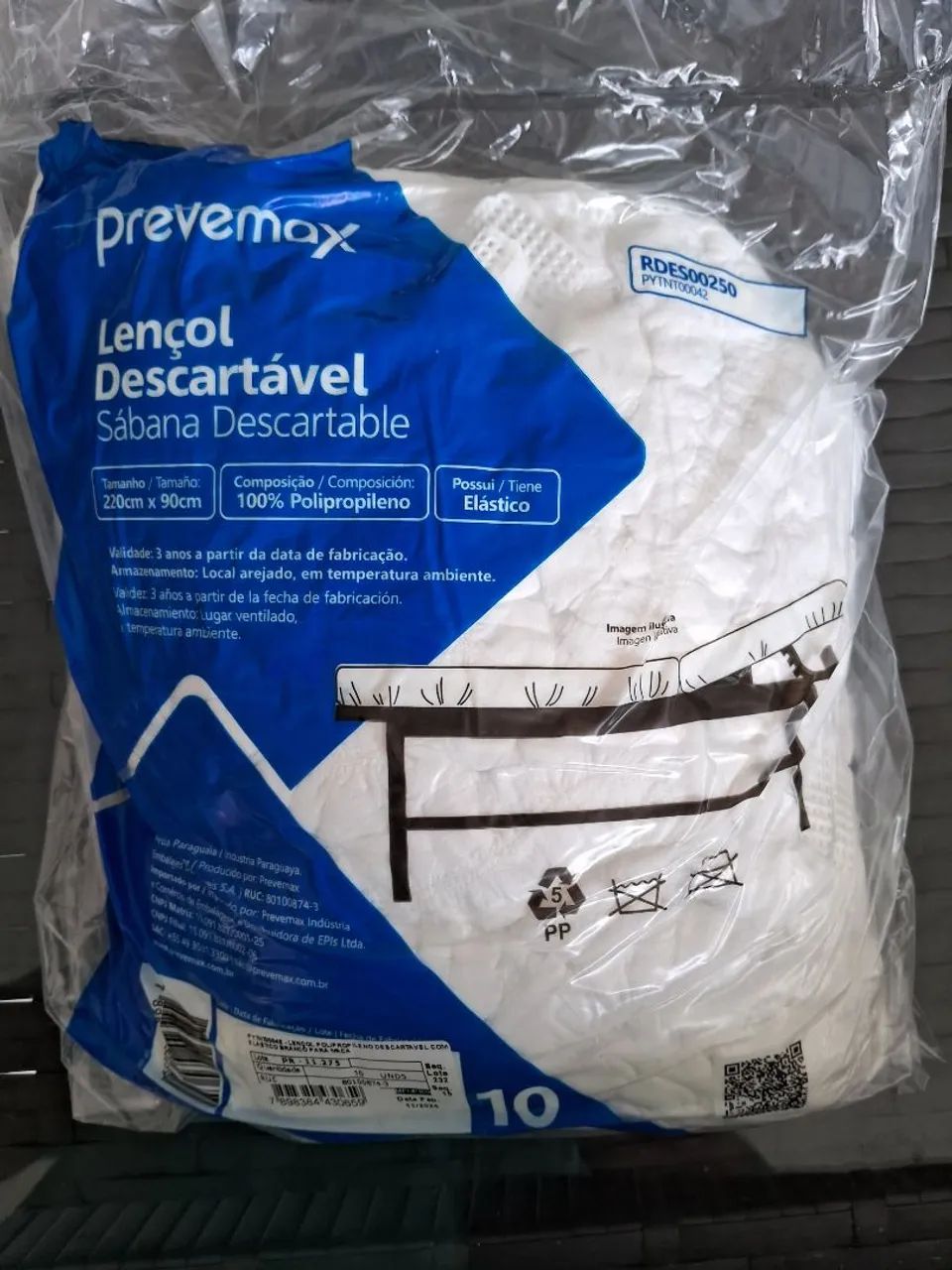 Lençol em TNT para Macas e Colchões Embalagem com 100 unidades  - Foto 2