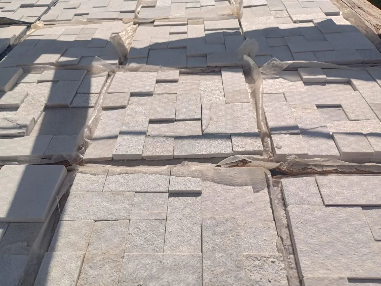 Mosaicos Pedras São Thomé Branco  - Foto 5