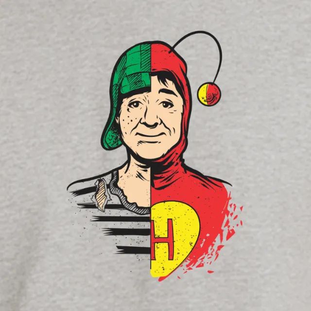 Camiseta CHAVES OU CHAPOLIN Cinza - Foto 2