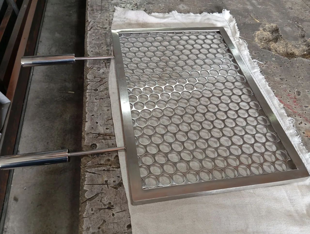 Grelha em aço inox para churrasqueira  - Foto 4