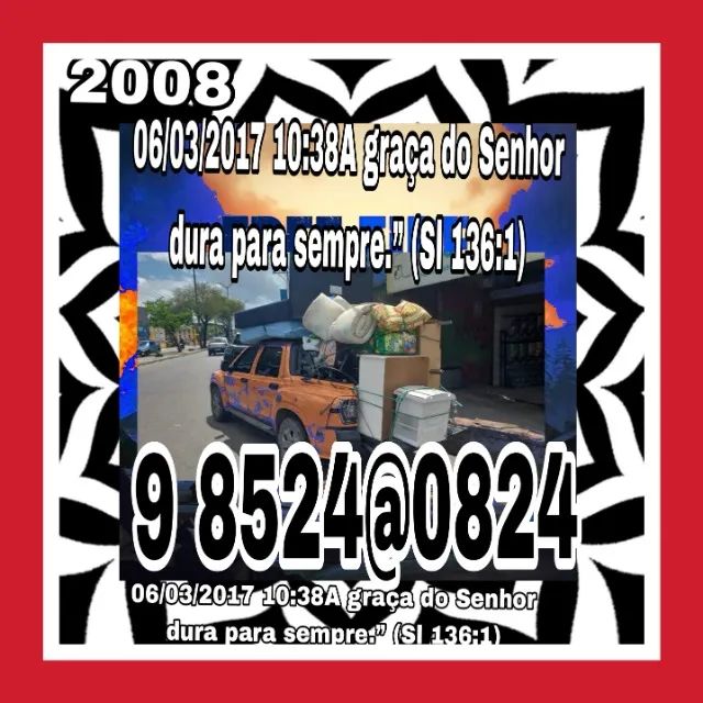 Frete zona leste todos bairros fone9852408.24barato e zona norte mudanças e carretos