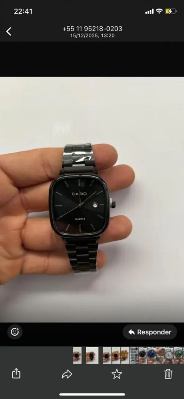 Relógio Casio Preto Vintage 