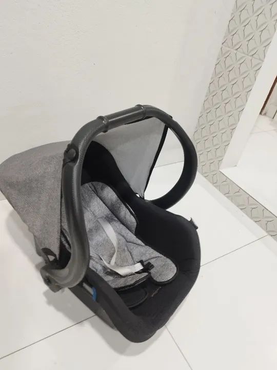 Kit Carrinho de Bebê + bebê conforto - usado  - Foto 4