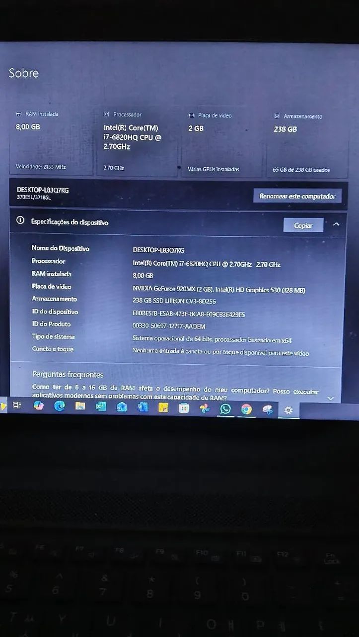 Notebook Samsung NT371B5L Core i7 GeForce 920MX  - Foto 4