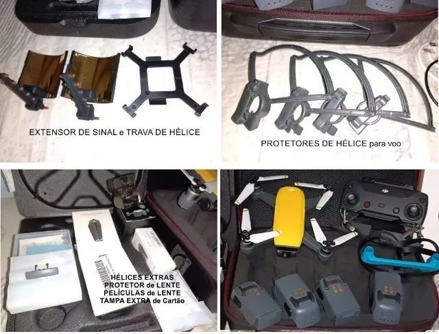 Drone DJI Spark + Controle + Acessórios Fly More 3200 - Foto 6