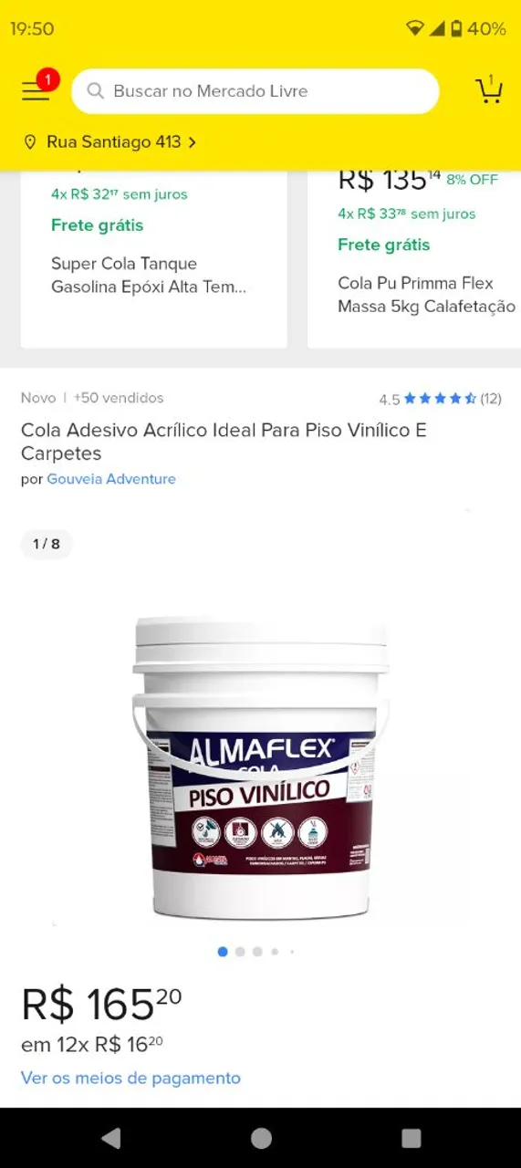 Cola para Piso Vinílico - Almaflex