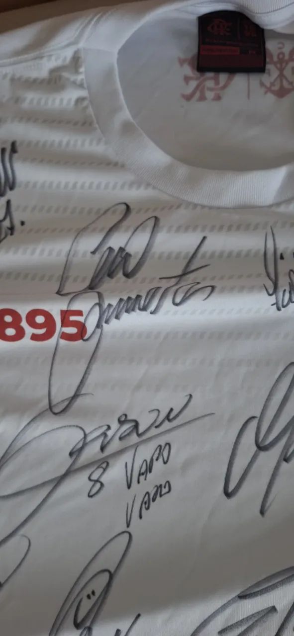 CAMISA DO FLAMENGO AUTOGRAFADA - Foto 2