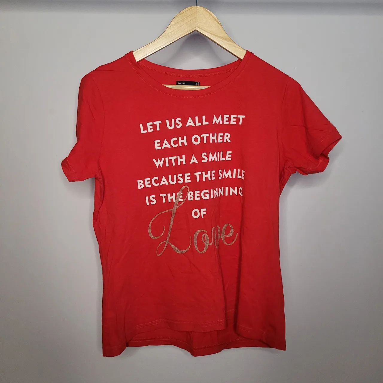 Blusa feminina vermelha - Tamanho G