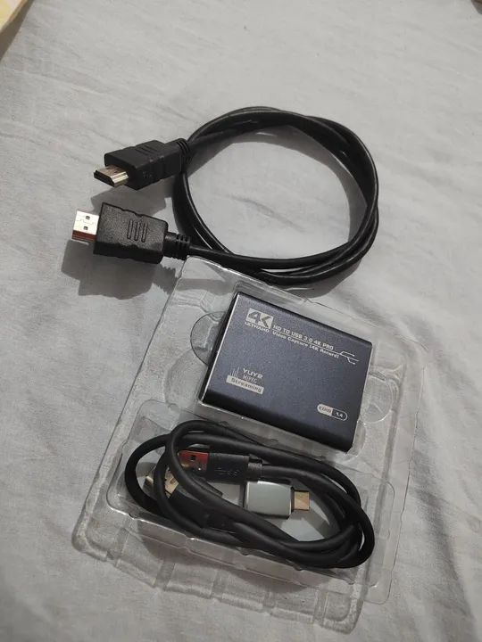 Capturador de Vídeo 4K HDMI para USB 3.0 - Novo