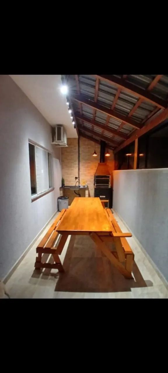Mesa de madeira dobrável para área externa - Foto 3
